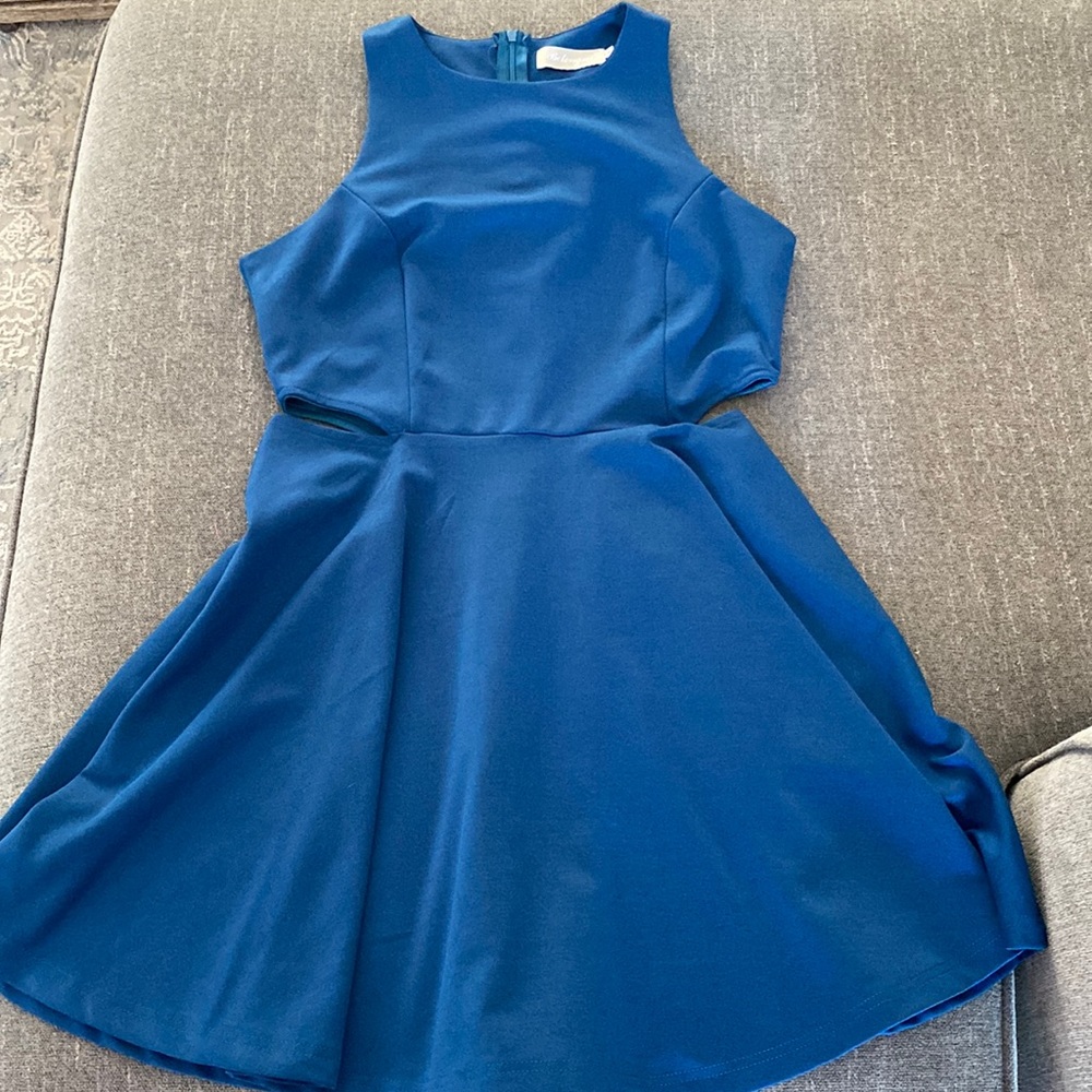 Fit and Flare Dress with Cutouts